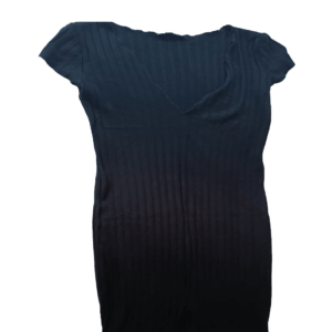 Vestido Decote em V - Preto - Image 2